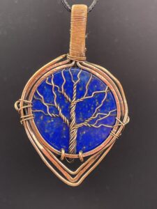 Hand Wrapped Copper Wire Lapis Lazuli of Life Pendant 1 scaled - Hand Wrapped Copper Wire Lapis Lazuli of Life Pendant, 1 - Hand Wrapped Copper Wire Lapis Lazuli of Life Pendant, 1 - AURORA ARTISAN JEWELLERY