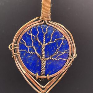 Hand Wrapped Copper Wire Lapis Lazuli of Life Pendant 1 scaled - Hand Wrapped Copper Wire Lapis Lazuli of Life Pendant, 1 - Hand Wrapped Copper Wire Lapis Lazuli of Life Pendant, 1 - AURORA ARTISAN JEWELLERY