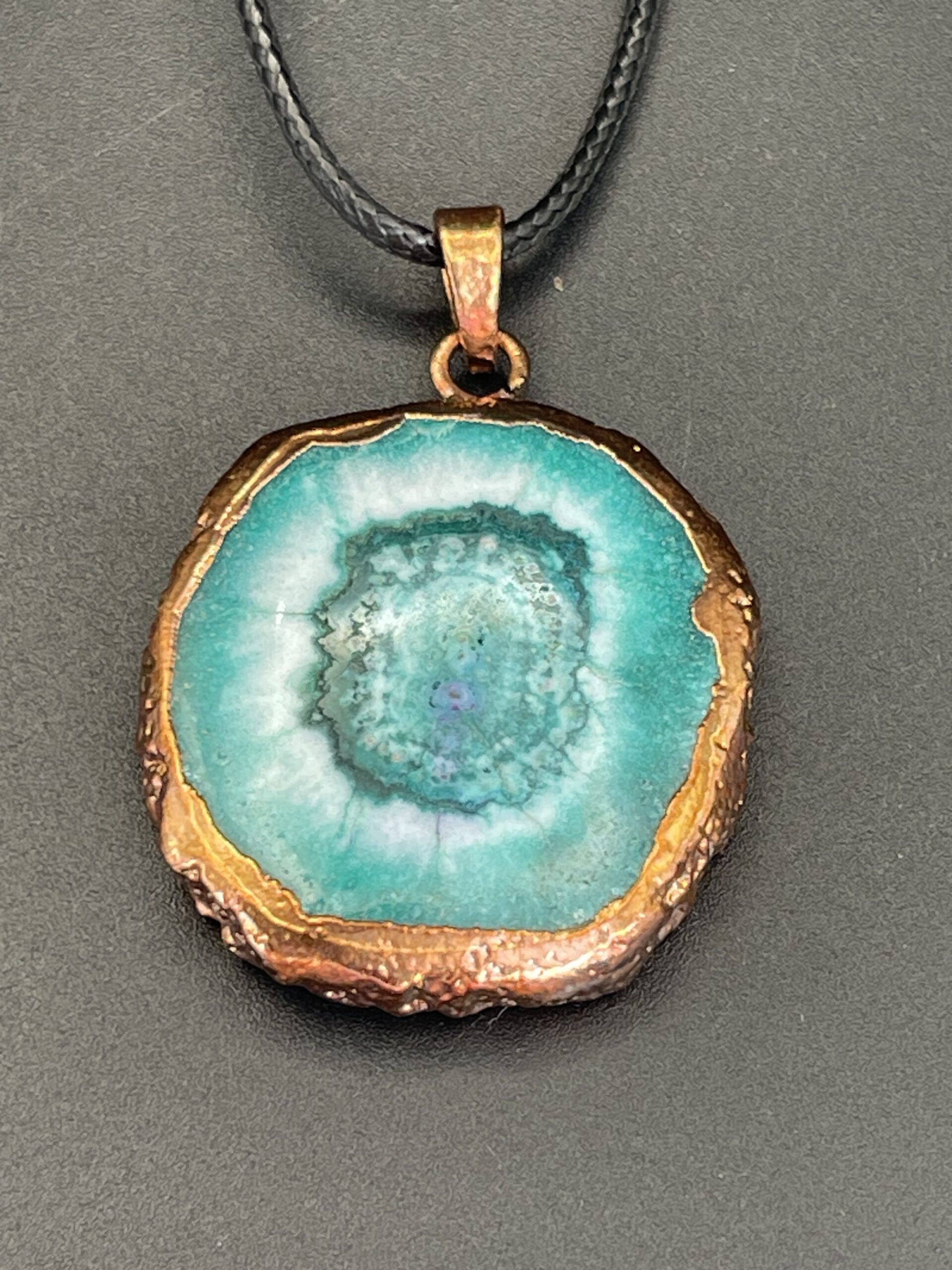 Handmade Copper Solar Agate Pendant 2 scaled - Handmade Copper & Solar Agate Pendant, 2 - Handmade Copper & Solar Agate Pendant, 2 - AURORA ARTISAN JEWELLERY