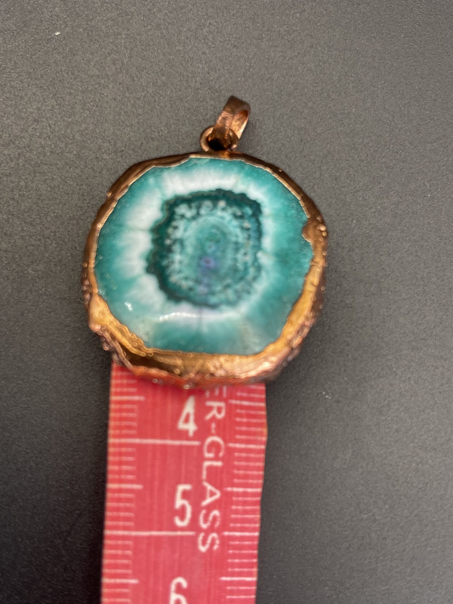 Handmade Copper Solar Agate Pendant 3 Height Approx 3.5cms 1.25 inches scaled - Handmade Copper & Solar Agate Pendant, 3, Height Approx 3.5cms (1.25 inches) - Handmade Copper & Solar Agate Pendant, 3, Height Approx 3.5cms (1.25 inches) - AURORA ARTISAN JEWELLERY