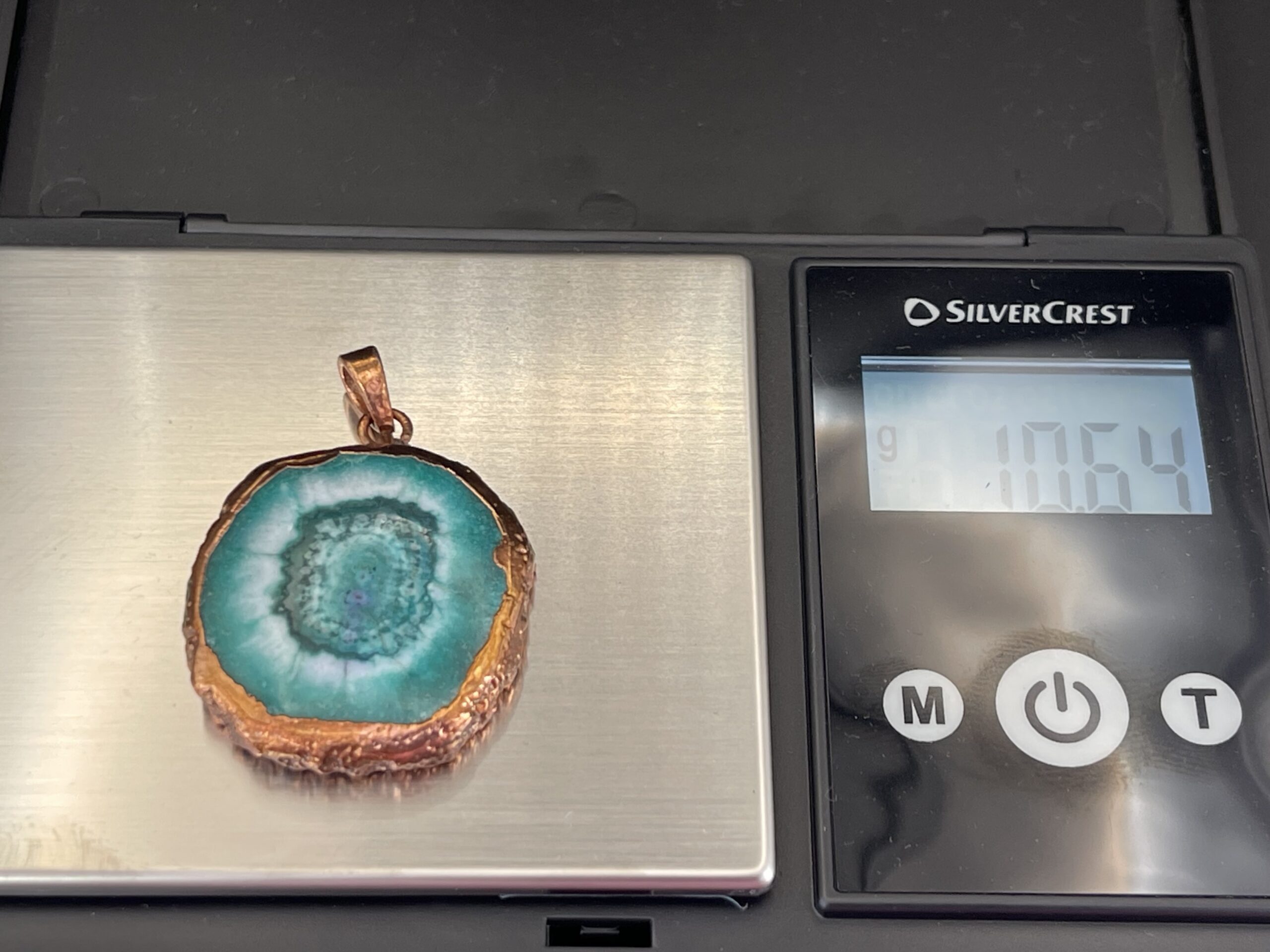 Handmade Copper Solar Agate Pendant 5 Weight Approx 10.5 grams scaled - Handmade Copper & Solar Agate Pendant, 5, Weight Approx 10.5 grams - Handmade Copper & Solar Agate Pendant, 5, Weight Approx 10.5 grams - AURORA ARTISAN JEWELLERY