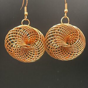 Handmade Copper Wire Spiral Earrings 1 scaled