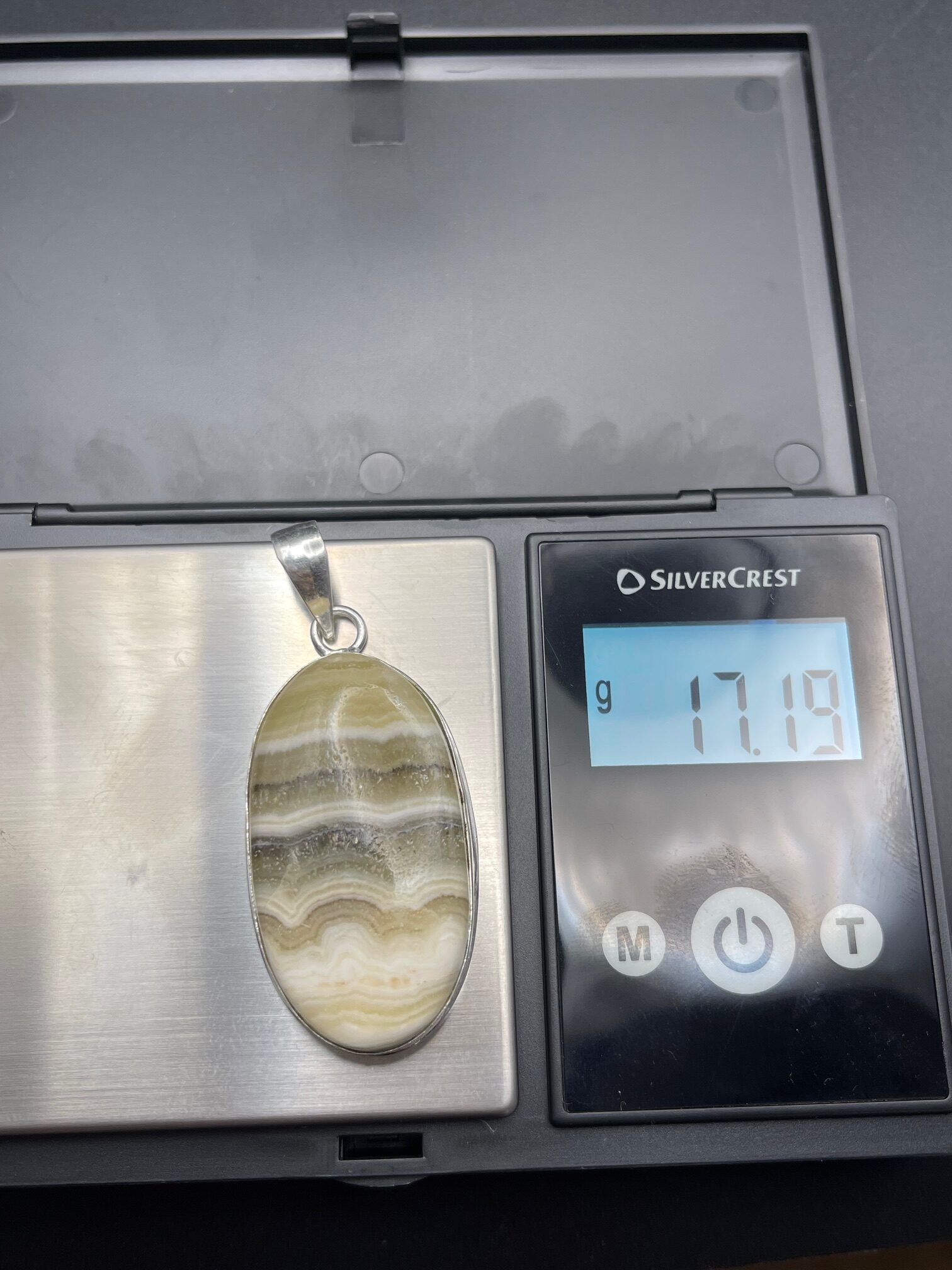 Yellow Lace Agate in Handmade Silver Plated Pendant 6 Pendant Weight Approx 17 grams rotated - Yellow Lace Agate in Handmade Silver Plated Pendant, 6, Pendant Weight Approx 17 grams - Yellow Lace Agate in Handmade Silver Plated Pendant, 6, Pendant Weight Approx 17 grams - AURORA ARTISAN JEWELLERY