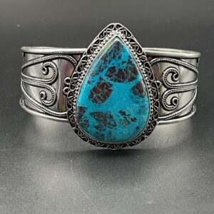 Azurite in Handmade Cuff Bracelet