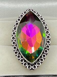 Mystic Topaz in Handmade Ring
