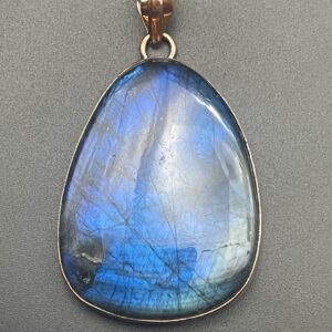 Labradorite in Handmade Pure Copper Wire Pendant